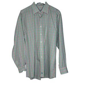 Onward Reserve L Pastel Plaid Button-Down Shirt Southern Preppy Classic Fit